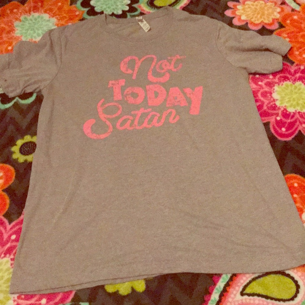 Not Today Satan graphic tee M